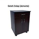 Set Altı Banyo Mutfak Kiler Dolabı Tek Çekmeceli Wenge