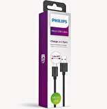 Philips 3A 45W UsbA to Universal Micro Hızlı Data ve Şarj Kablosu 1.2Metre DLC3104U