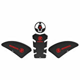 Gogo Mondial Drift L Tank Pad 002 Karbon/Kırmızı