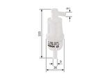 YAKIT FILTRESI SEFFAF PIPO TIP W202 93-00 W124 93-95 W460 87-92 W123 79-85 BOSCH 0450904077