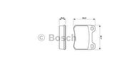FREN BALATASI ARKA 190 W201 88-93 W202 94-00 C124 87-93 W124 93-95 C124 93-97 BOSCH 0986466871