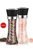 Tuz Değirmeni Biberlik Karabiber Tuzluk Baharat Has Değirmeni Çevirmeli Seramik Bıçaklı Öğütücü