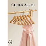 TransForMacion Mini Ahşap Çocuk Elbise Askısı 6 ADET 720506