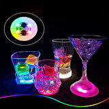 Işıklı Yapışkanlı Bardak Altı Aparatı Ledli 3 Fonksiyonlu 6 cm Çap