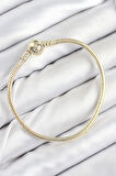 Pirinç Charm Topcuk Model Gold Renk Kadın Bileklik - TJ-BB7807