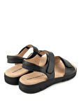 Hush Puppies Deri Siyah Kadın Sandalet Jaylli
