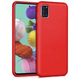 Samsung Galaxy M31S İnce Mat Silikon Kılıf Kırmızı