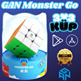Profesyonel GAN Monster Go Standard 3x3 Küp - Zeka Küpü - Akıl Küpü - Monster Küp - 3x3 Cube
