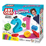 3D Rakamlar Oyun Hamur Seti 200 Gr. - Oyun Hamuru Seti - Hamur Setleri - Hamur Kalıpları