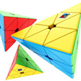 Orijinal MoYu Meilong Piramit Manyetik Küp Kutulu - Moyu Speed Cube - Moyu Piramit Zeka Küpü - Zeka Küpü - Magnetic Cube