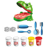 Dinozor Dişçi Oyun Hamur Seti 280 Gr. - Oyun Hamuru Seti - Hamur Setleri - Dino Hamur Seti - Dişçi Doktor Seti