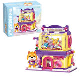 Mikro Blok Shiba Inu Gashapon Machine Kapsül Oyuncak Dükkanı 435 Parça - Lego Setleri - Keeppley Mini Lego - Keeppley Lego - Mikro Bloklar