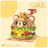Mikro Blok Burger Pasta 260 Parça - Lego Setleri - Loz Mini Lego - Pasta Lego - Loz Lego - Mikro Bloklar