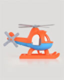 Lüx Turuncu Büyük Helikopter - Plastik Helikopter - Kırılmaz Oyuncak - Kırılmaz Helikopter - Helikopter Oyuncakları - Helikopter Setleri