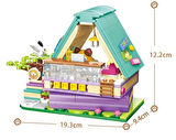 Mikro Blok Calico Cat Comic House Kedi Çizgi Roman Dükkanı 324 Parça - Lego Setleri - Keeppley Mini Lego - Keeppley Lego - Mikro Bloklar