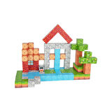 Minecraft Orman Temalı 119 Parça Manyetik Lego Minecraft Manyetik Lego Minecraft Lego Megacraft Lego Seti Megnetic Blocks