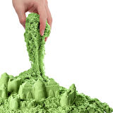 Art Sand Aksesuarlı Yeşil Oyun Kumu 500 Gr. - Kinetik Kum Seti - Natural Kum - Doğal Kum