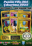 Panini FIFA 365 2025 Sticker 30 Paket - Futbolcu Çıkartmaları - Trading Futbolcu Oyuncu Kartı Panini Stickers