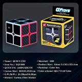 Orijinal QY Fiber Karbon 2x2 Speed Küp - QiYi 2x2 Küp - Akıl Küpü - Orjinal QY Speed Küp - Zeka Küpü