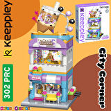 Mikro Blok Bubble Tea Dükkanı 302 Parça - Lego Setleri - Keeppley Mini Lego - Dükkan Lego - Keeppley Lego - Mikro Bloklar