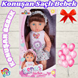 Senoş Saçlı Bebek - Türkçe Konuşan Senoş Et Bebek - Konuşan Bebek - Senoş Bebek - Saçlı Bebek - Kalpli