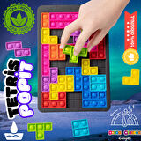 Tetris Popit - Puzzle Popit - Slicon Puzzle Building BlocksPopit - Popit Oyuncak - Stres Oyuncak - Slikon Tetris Popit Oyuncak