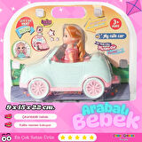 Küçük Barbie Chelsea Bebekli Arabası - Oyuncak Arabalı Bebek - Barbie Arabası - Bebekli Barbie Arabası