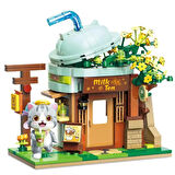 Mikro Blok Sütlü Çay Dükkanı 411 Parça - Lego Setleri - Keeppley Mini Lego - Keeppley Lego - Mikro Bloklar