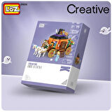 Mikro Blok Balkabağı Arabası 839 Parça - Lego Setleri - Loz Mini Lego - Araba Lego - Loz Lego - Mikro Bloklar