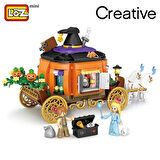 Mikro Blok Balkabağı Arabası 839 Parça - Lego Setleri - Loz Mini Lego - Araba Lego - Loz Lego - Mikro Bloklar