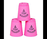 Orijinal Cup Stacks Bardak Oyunu - Speed Cup - Hızlı Bardaklar Oyunu - Hızlı Bardak Oyunu - Pembe