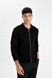 DeFacto Standart Fit Normal Kesim Polo Yaka Triko Hırka D3592AX24WNBK27