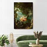 Jean-Honore Fragonard Salıncağın Mutlu Kazaları Tablosu-6253