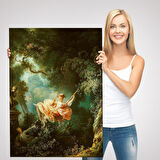 Jean-Honore Fragonard Salıncağın Mutlu Kazaları Tablosu-6253