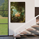 Jean-Honore Fragonard Salıncağın Mutlu Kazaları Tablosu-6253