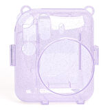 Instax mini 12 Simli Şeffaf Lila Kılıf Pvc 64'lü Albüm ve Fotoğraf Çerçeveleri Aksesuar Seti