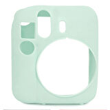 Instax mini 12 Yeşil Slikon Kılıf Mini 28'li Albüm ve Fotoğraf Çerçeveleri Aksesuar Seti
