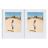 Instax Mini Film Uyumlu Beyaz 2'li Mıknatıslı Fotoğraf Çerçeve Seti