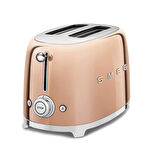 Smeg 50'S Style Special Edition Rose Gold Kettle ve 1x2 Ekmek Kızartma Makinesi Seti