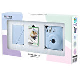 Instax mini 12 Mavi Fotoğraf Makinesi 10'lu Film ve 28'li Mini Albüm Bundle Box