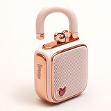 Instax mini 12 Pembe Fotoğraf Makinesi-10'lu Film-Şeffaf Kılıf ve Divoom LoveLock Mini Ses Kayıt Özellikli Bluetooth Hoparlör
