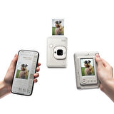 Instax mini LiPlay Hybrid Misty White Fotoğraf Makinesi-20'li mini Film ve Çerçeve Hediye Seti
