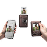 Instax mini LiPlay Hybrid Deep Bronze Fotoğraf Makinesi 20'li Film Albüm ve Deri Kılıf Hediye Seti