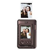 Instax mini LiPlay Hybrid Deep Bronze Fotoğraf Makinesi 20'li Film ve Deri Kılıf Hediye Seti