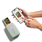 Instax mini Link 3 Yeşil Akıllı Telefon Yazıcısı Beyaz Çanta Deri Albüm ve 20'li mini Film