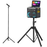 Ikarao Partybox Hoparlör ve Mikrofon Standlı Break X2 300W Karaoke Bluetooth Hoparlör Seti