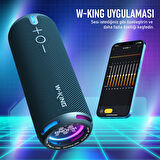 W-KING D320 Bluetooth Hoparlör, 40W 360° Surround Boombox, 24 Saate Varan Çalma Süresi, IP67, Kablosuz Stereo TWS, Powerbank/TF/Aux/Bluetooth5.3/, Ses Bombası