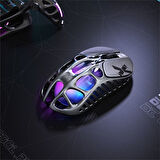 GravaStar Mercury K1 Pro+X Kablosuz RGB Işıklı Mekanik Q Gaming Klavye ve Optik Mouse Seti, Special Edition, Cyberpunk