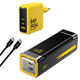 Aohi 27.600 mAh 240W Powerbank, Youth 3 Portlu Şarj Adaptörü