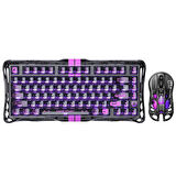 GravaStar Mercury V75 Lite Hall Effect, Rapid Trigger 8.000 Hz Kablolu Manyetik Klavye + M2 26.000 DPI RGB Kablosuz Mouse Oyuncu Seti, Siyah